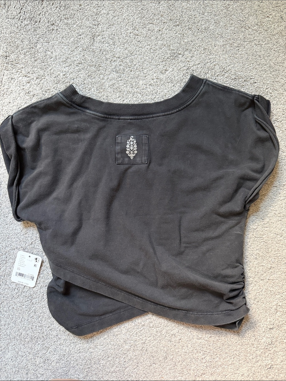 Free People Movement Hot Shot Crossover Set in Washed Black BNWT - Picture 4 of 9